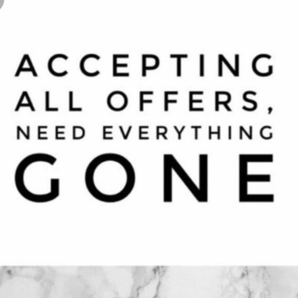 Donating everything not sold at end of week!